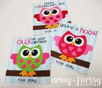 Printable Owl Valentines