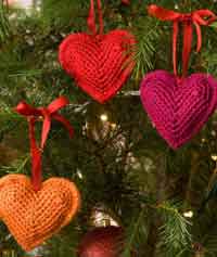 Tree Hearts Ornaments