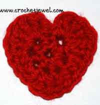 Crochet Small Heart Pattern
