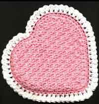 Textured Heart Kitchen Set - Crochet
