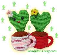 Heart Cactus Amigurumi Crochet Pattern