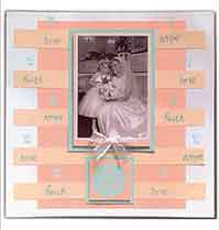 Wedding Day Scrapbook Page