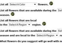 Wedding Flower Database