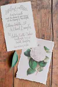 Wax Paper Wedding Invitations