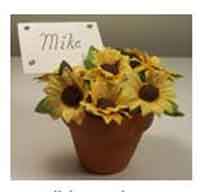 Sunflower Place Card Holder