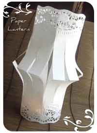 Easy Lacy Paper Lanterns