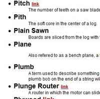 Woodworking Terms