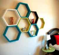 Hexagon Honeycomb Shelf tutorial