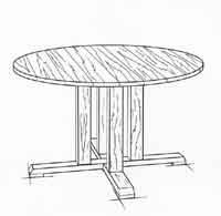Pedestal Picnic Table