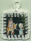 Crochet Christmas Card Ornament Pattern