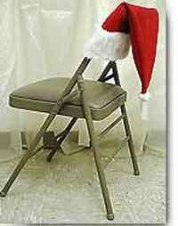 Santa Hat Chair Back