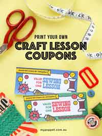 Printable Craft Lesson Gift Certificates