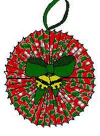 Christmas ornaments from greeting cards