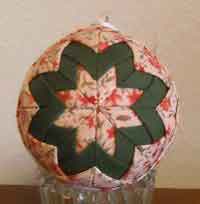 Faux Quilted Christmas Ball